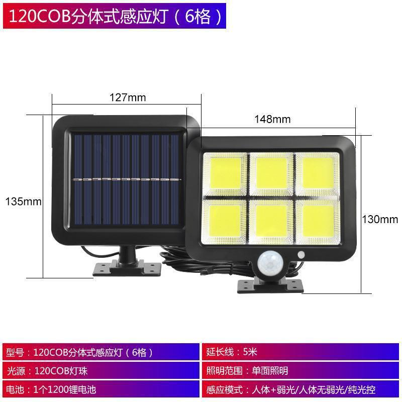 Battery Powered Waterproof Security Night Emergency Wall Mounted Garden Outdoor led Motion Sensor Solar Light