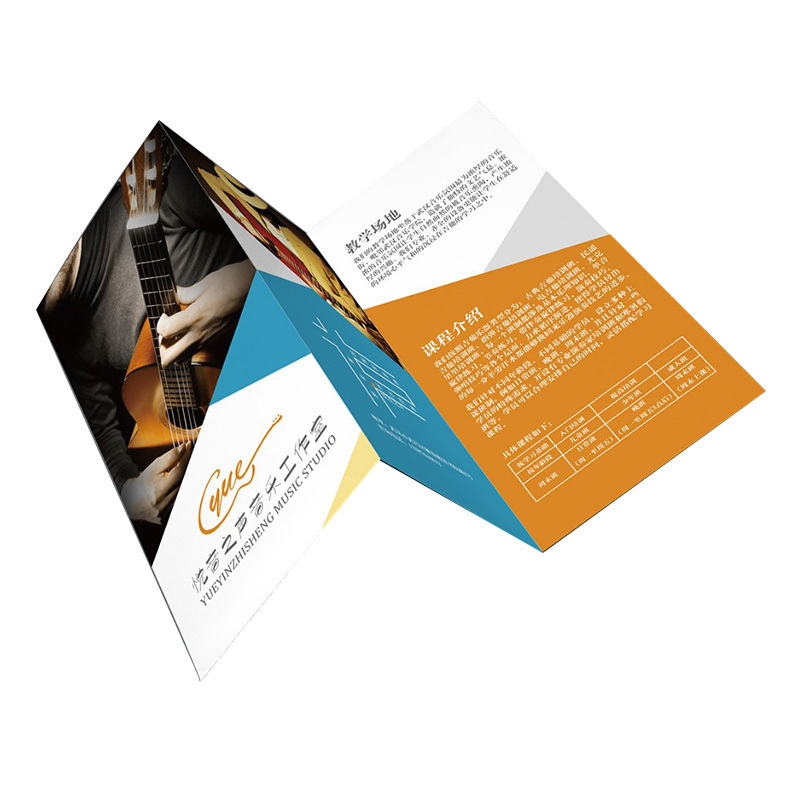 Tri Fold Flyers Printing Wholesale Full Color Custom Leaflet Printing