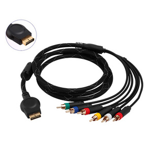 The Other Game Accessories PS1/PS2/PS3 RGBS Color Monitor Special Cable, Game Console RGB+Sync Video And Audio Cable with BNC