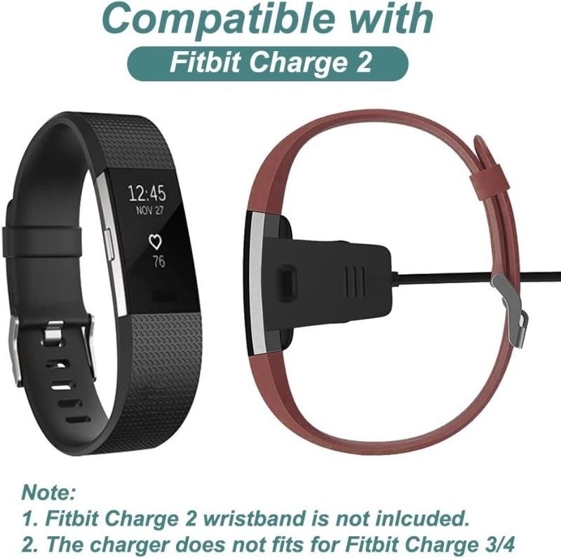 Charger for Fitbit Charge 2 Replacement USB Charging Cable Cord for Fitbit Charge2 Smart Wristband charger