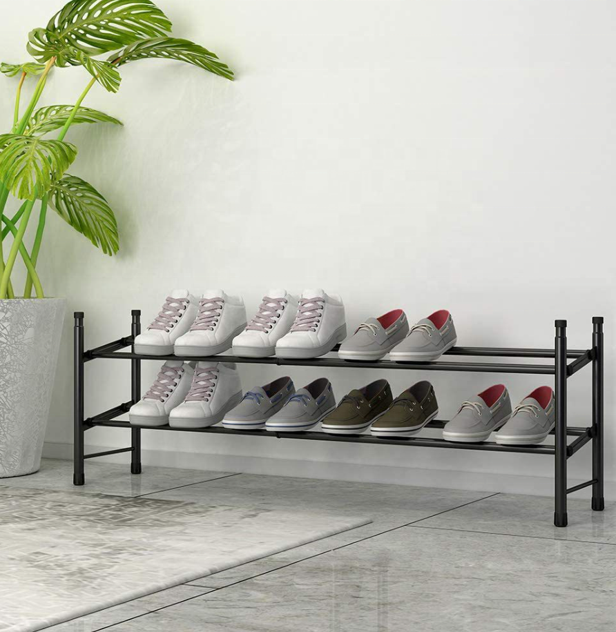 Household  Multi functional Metal  expandable storage shoe storage rack stand shoe display rack shoe racks