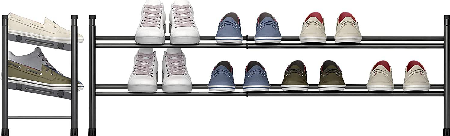 Household  Multi functional Metal  expandable storage shoe storage rack stand shoe display rack shoe racks