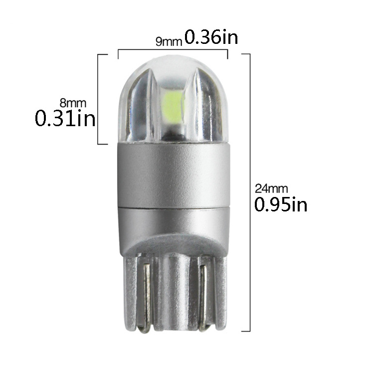 W5W 194 168 4014 24 Smd Silica Gel Strobe Flash 12V Led 501 W5W T10 Led Bulb Lights Car Led