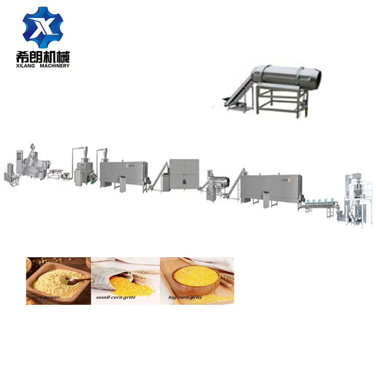 Automatic Breakfast Cereal Machine Manufactures Corn Flakes processing Line capacity 300-400kgs per hour