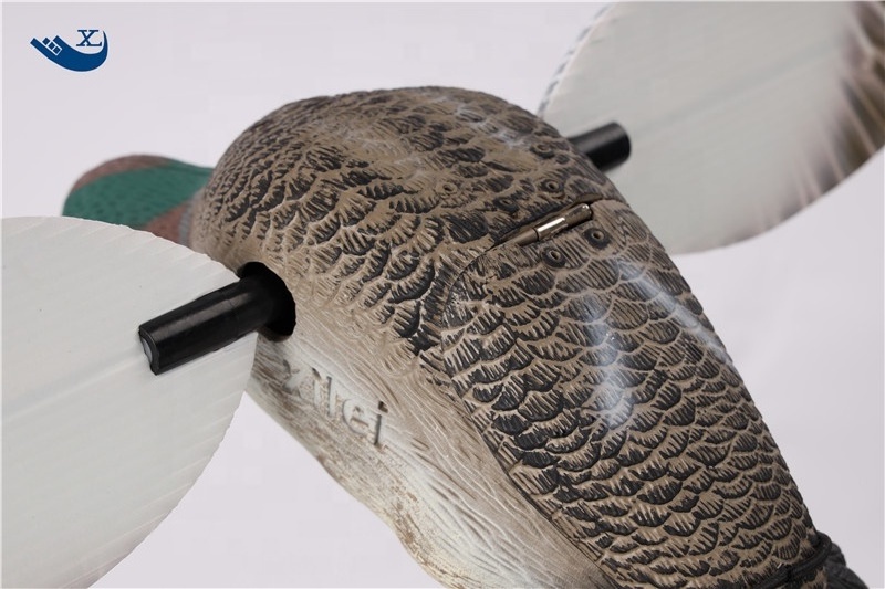 Xilei Wholesale Denmark Hunting Decoy 6V Teal Motor Duck Decoy Plastic Goods For Hunting Duck With Magnet Spinning Wings