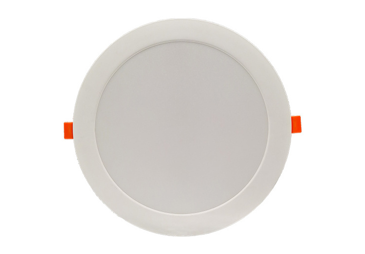 Dimmable color change plastic Slim led recessed round surface ceiling back lit frameless panel light