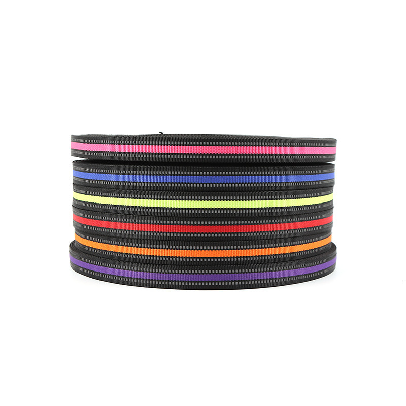 wholesale 1 inch nylon Reflective Webbing For Dog Leash Reflective Polyester Nylon jacquard Webbing