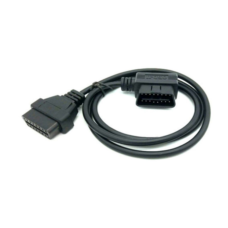 OBD II Adapter Diagnostic Connector OBD 2 OBD2 16Pin left right angle Male to Female Extension Cable