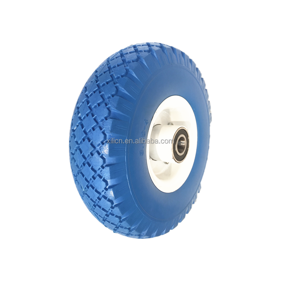 PU Foam Flat Free Wheel and Tires for Wheelbarrow Wagon Cart Hand Trucks