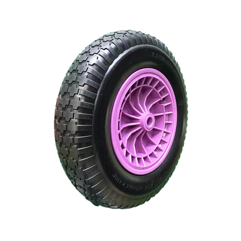 10 inch rubber wheel 4.00-6 solid tire Pure rubber tire 250*100 wheel