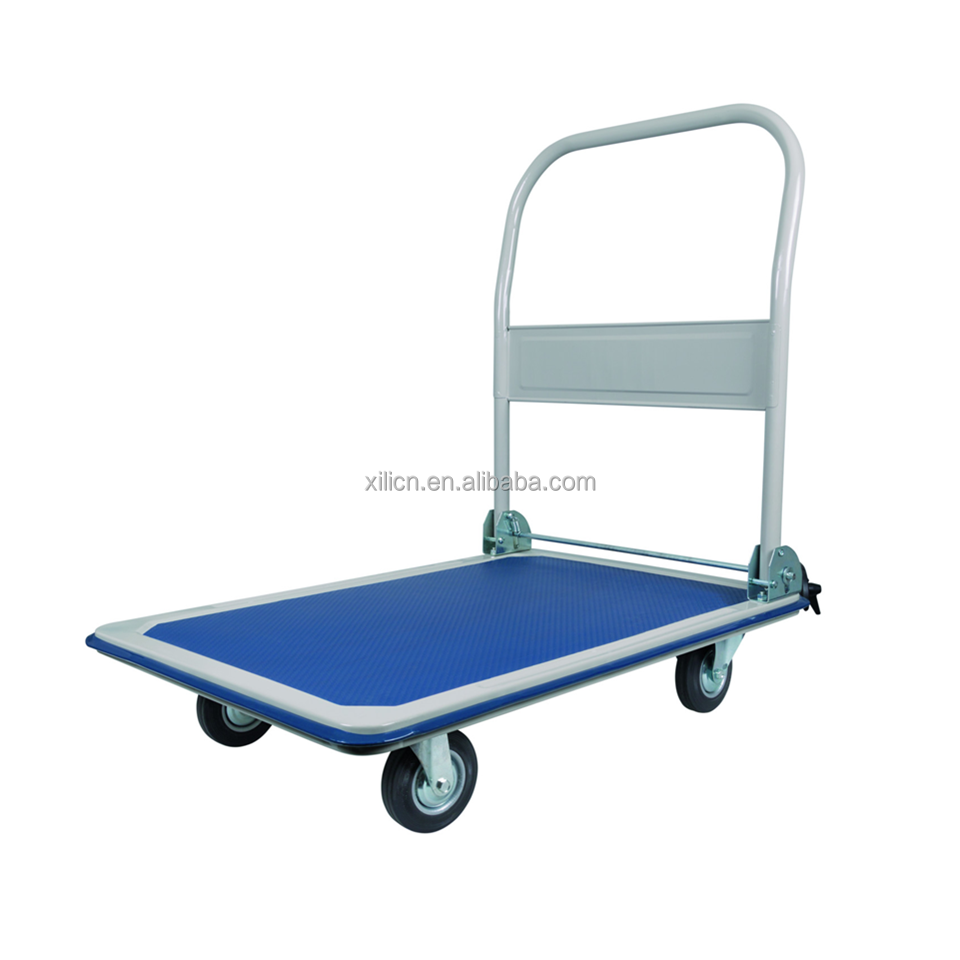 Foldable Trolley 200kg Folding Hand Truck Platform Trolley Cart Foldability Push Cart Fold Trollev Cart