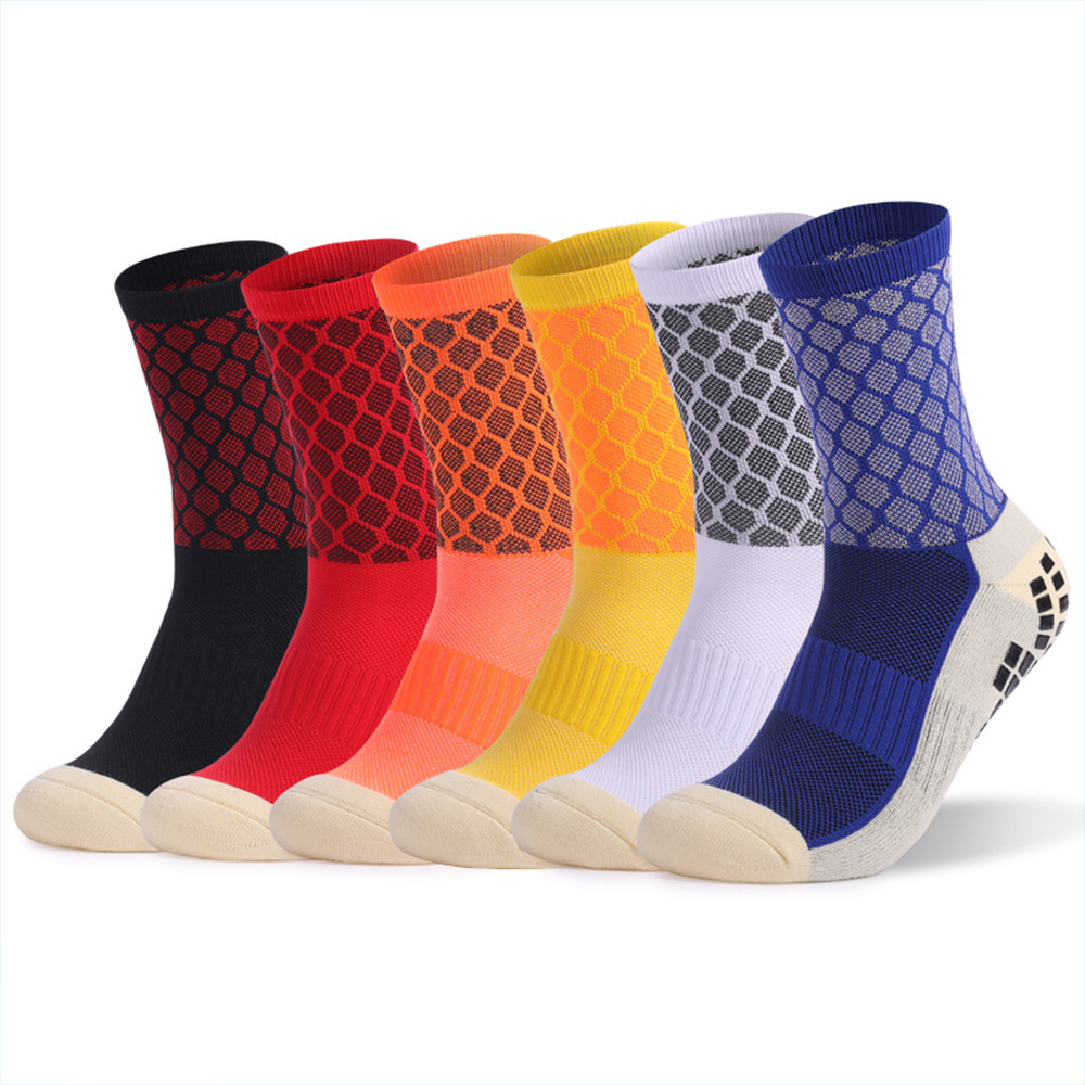 Adult training men's glue grip sock football towel bottom cotton thickened anti-slip grip sock soccer grip socks