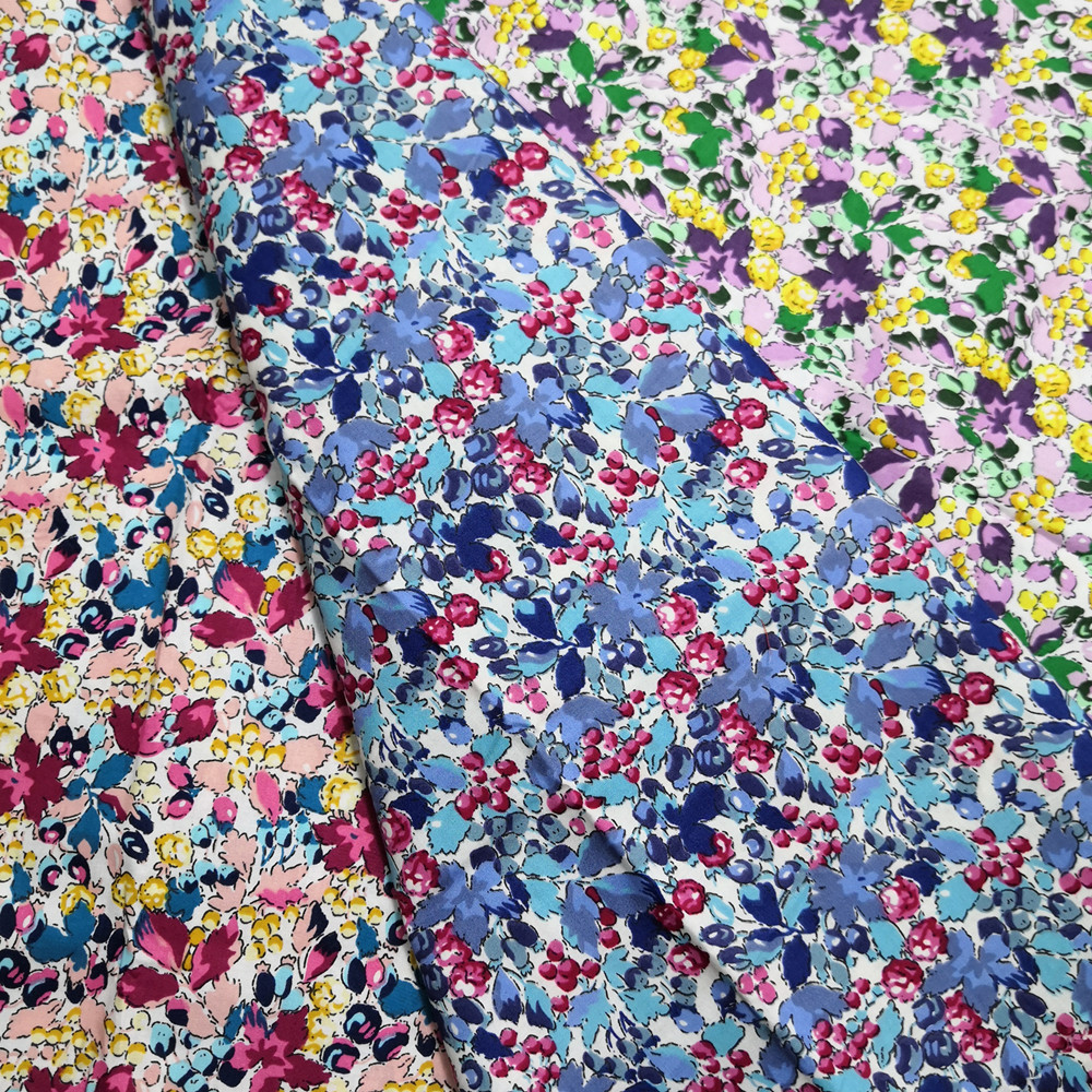 Shaoxing textile Digital Printed 100% Cotton Poplin Liberty Tana Lawn Cotton Fabric For Dress