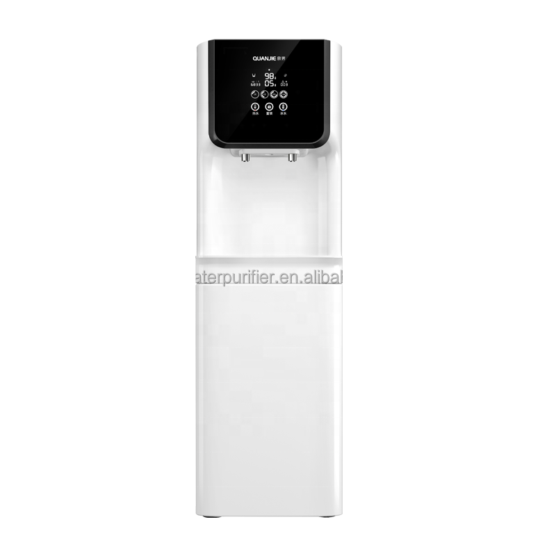 White Water Stand Hot & Cold Water Dispenser Vertical Drinking Machines with Coffee Maker RO Purifier 220 Stand Plastic Top Load