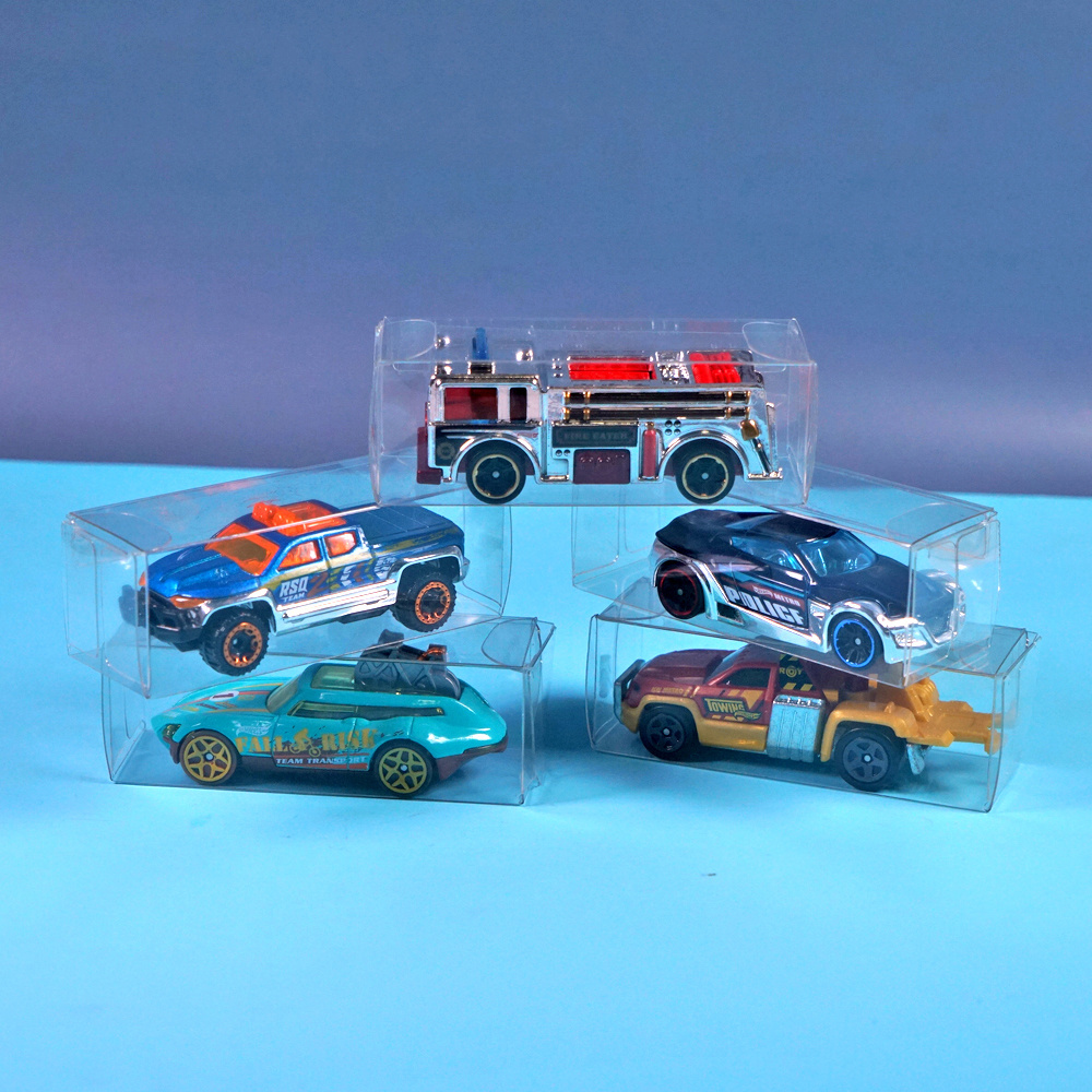 Ready to ship acetate clear PET box for single hot wheel car