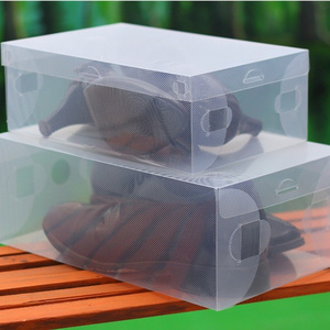 Hot Sales Cheap Custom PP Clear Foldable Plastic Shoe Box