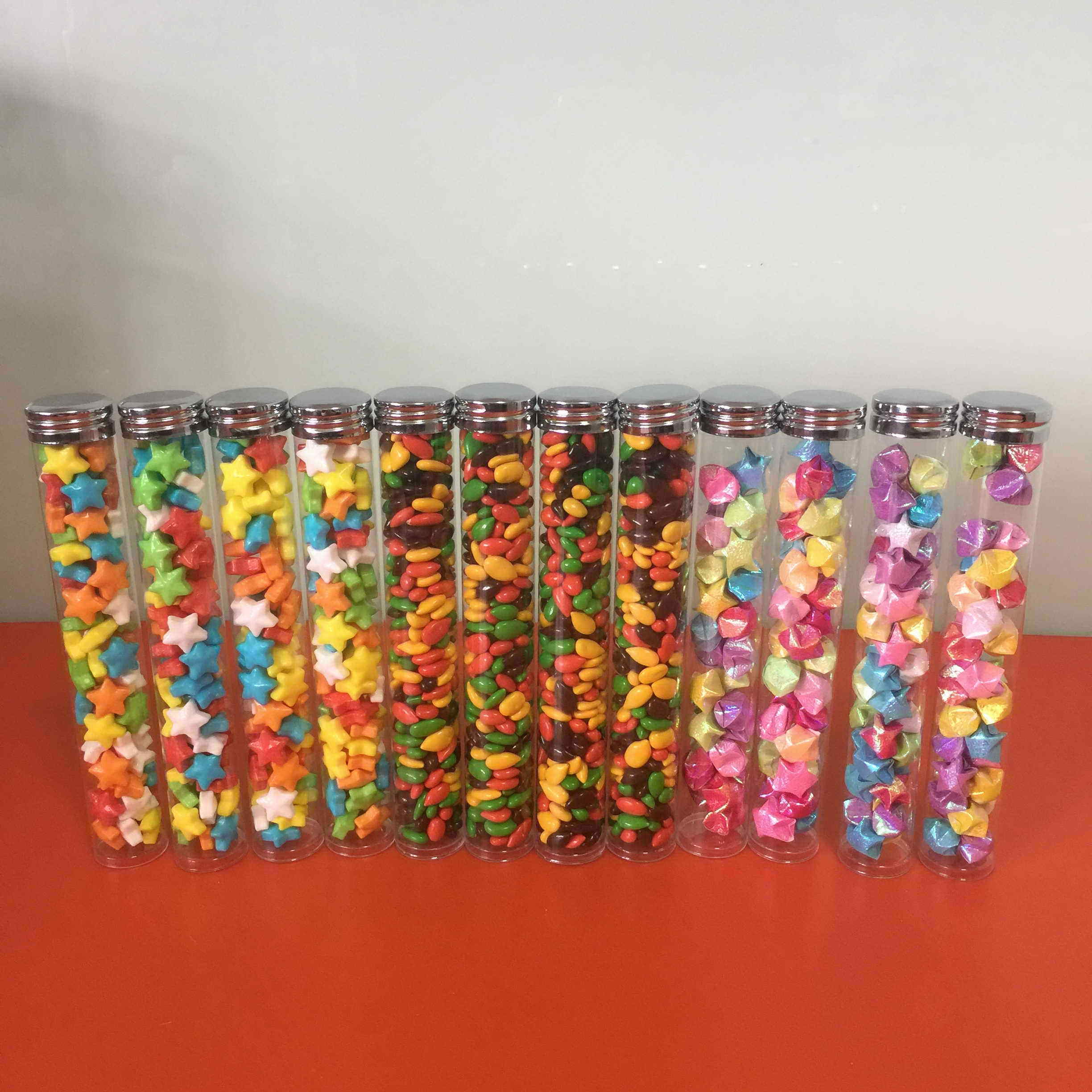 Custom Round Box Display Plastic Tube Packaging Clear Plastic Cylinder Container Waterproof Acetate Candy Clear Tube Packaging