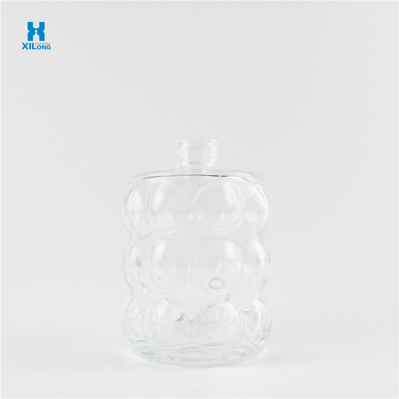 Special Customized  Mini Capacity 250Ml Liquor Glass Bottle Empty Spirits Grenade Glass Bottle