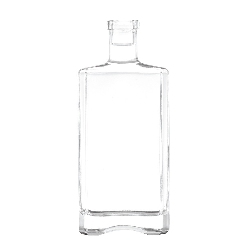 Most Popular Common Super Extra Flint White Clear Whisky Glass Bottle For Spirits Liquor