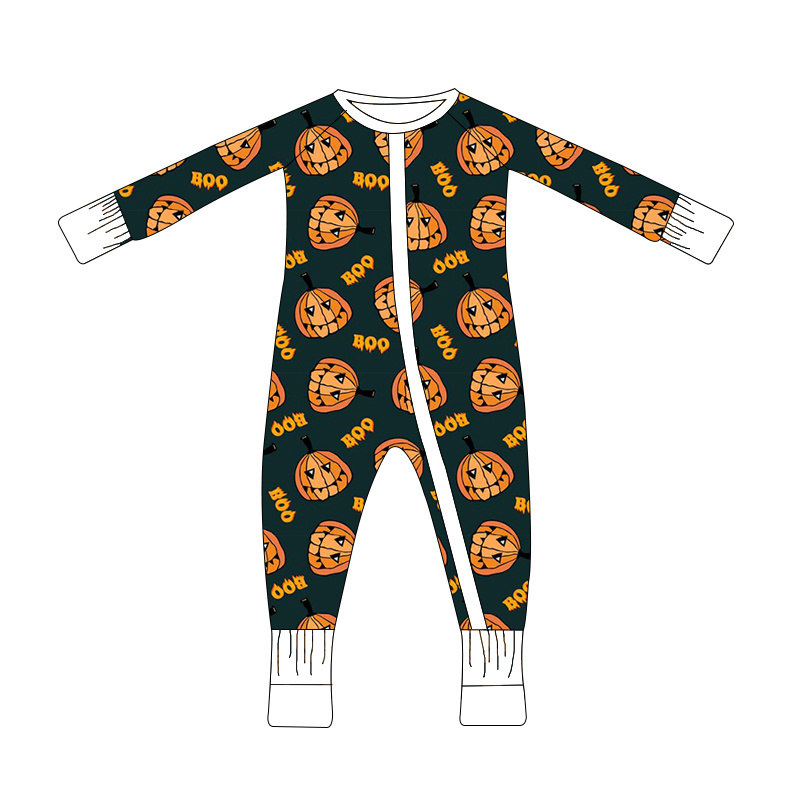 Hot Sell Toddler Infant Boys Girl Zipper Sleepwear Pajamas Organic Bamboo Baby Footie Jumpsuit Romper