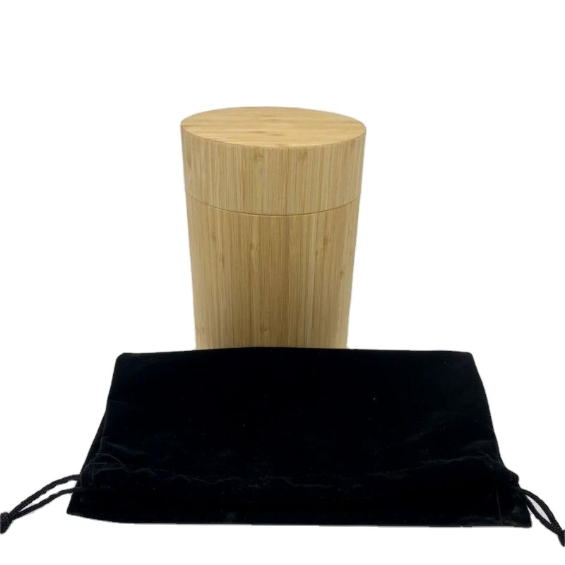 Bamboo Wood Cremation Urn for Pet Human Ash Custom Size Eco-friendly Funeral Suppliers Container Factory Wholesale Natural