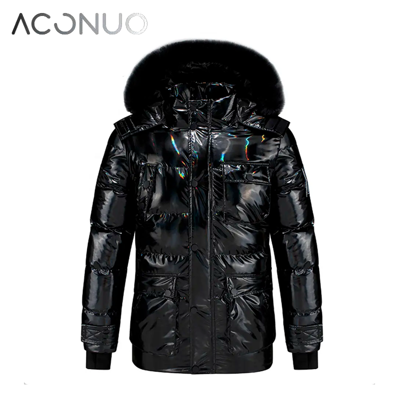 Custom Puffer Down Jacket Men Winter Bubble Padded Coat Mens Jackets 2022