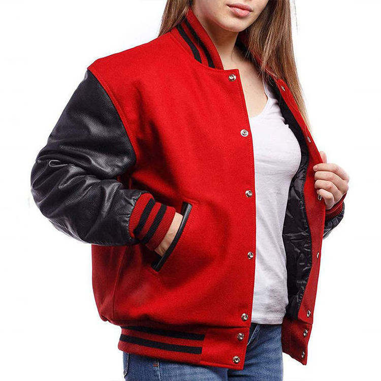 ODM Wholesale Embroidery Chenille Patches Varsity Bomber Letterman College Baseball Varsity Jackets for Men