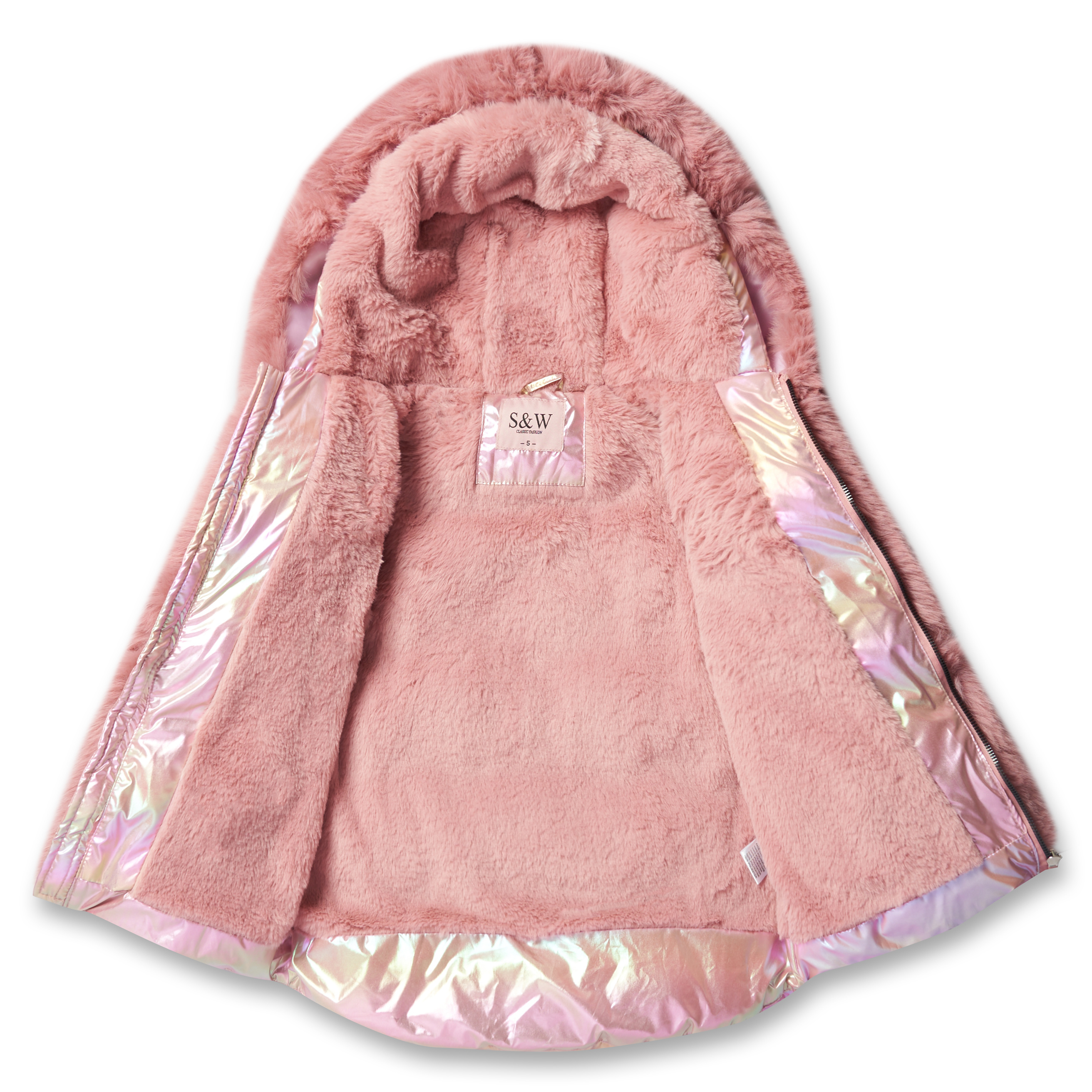 2021 New long  Girl's padding jacket crinkle shiny Coat Kids Clothes Of Cotton-padded Coat Children Jacket