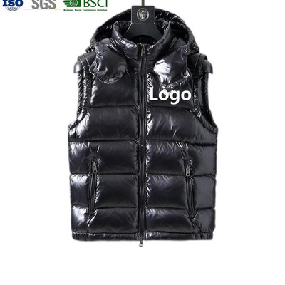 YAJIANUO Custom Logo Hot Sale Quilted Sleeveless Vest Down Jackets Winter Men's Puffer Vest