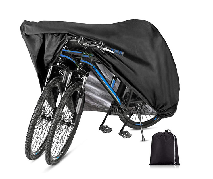 Outdoor Waterproof Electric Bikes Bicycle cover with Lock Hole UV Dust Wind Proof Mountain Road bike cover for 2 bikes