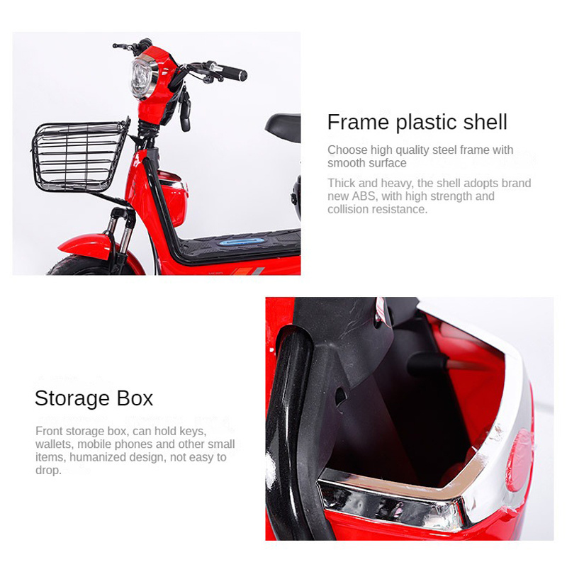 Wholesale Cheap E Scooter 48V Electric Scooter High Quality City Electric Bike Long Range Motor Electric Moped bike