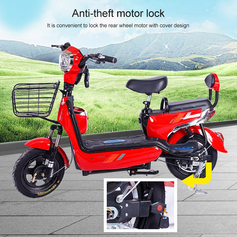 Cheap Price 14 Inch 48V 12ah Road Legal Powerful ebike electric bicycle 350w Electric Moped Bike For Adults