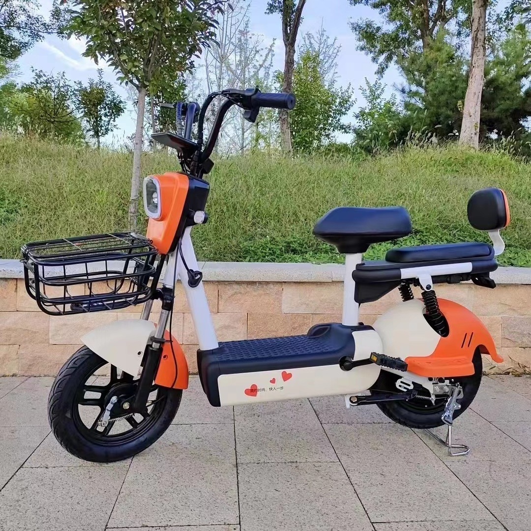 Cheap 25mph 400W 48V 12AH Electric Moped Bike New Fastest Road Legal City Electric Moped With Basket