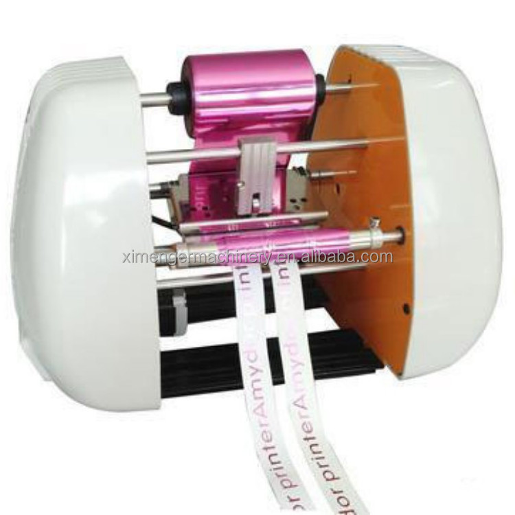 Digital personalized satin ribbon thermal hot foil printer 150 ribbon printer machine