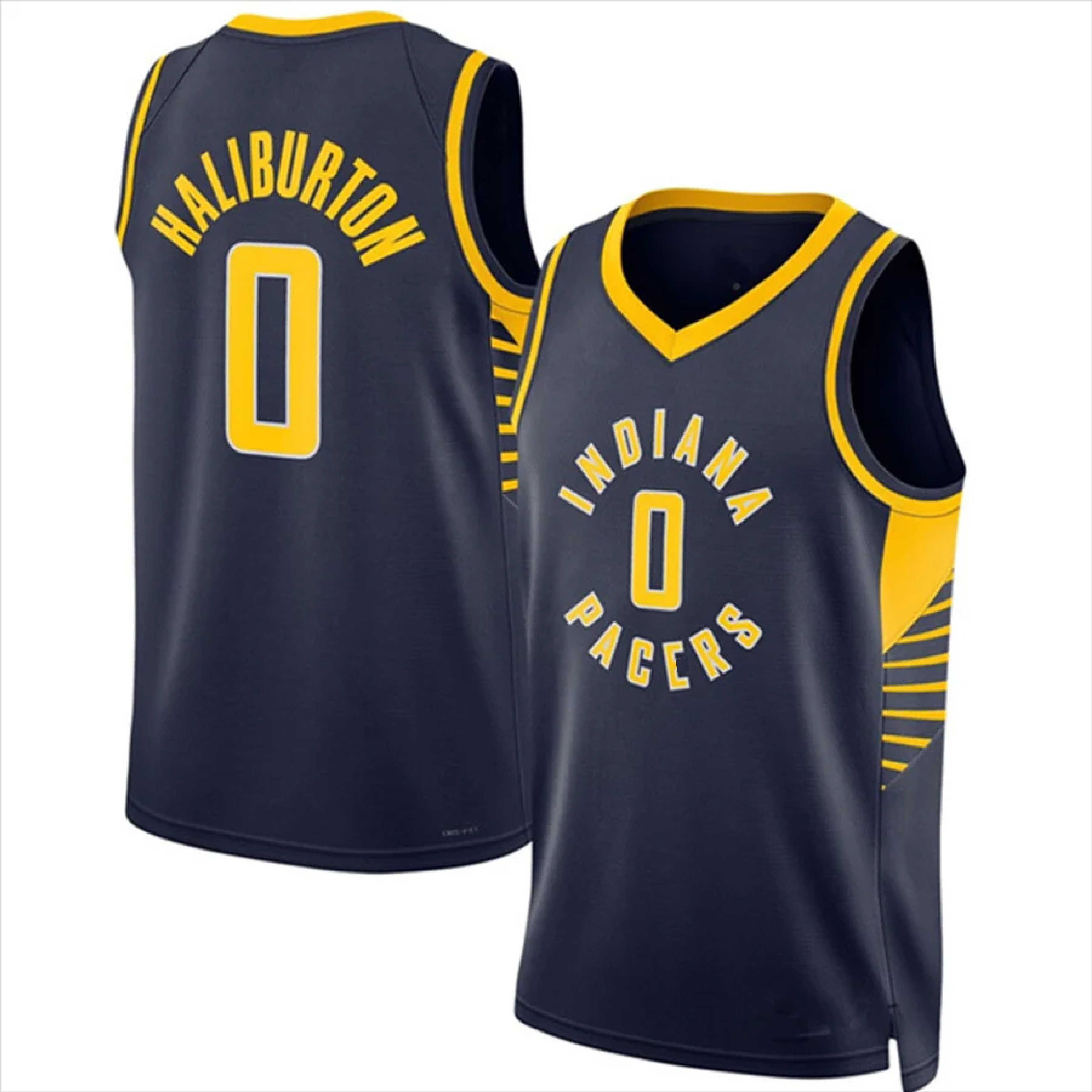 2024 Indiana Basketball Jerseys 0 Tyrese Haliburton 43 Pascal Siakam Black 2023/24 City Edition Stitched Sport Shirts Uniforms