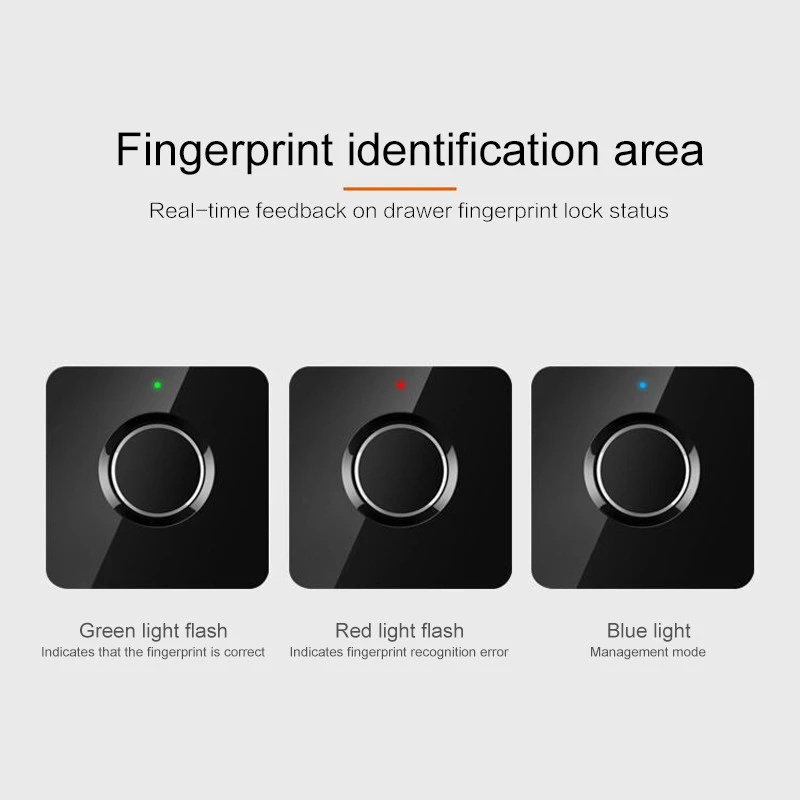 Intelligent Fingerprint Lock Drawer Lock Shoe Cabinet Letter Box Semiconductor Fingerprint Lock