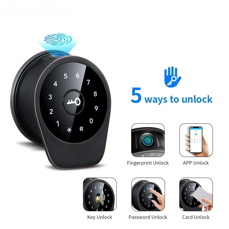 Wifi TT lock App BT Fingerprint Deadbolt Lock Smart Card Digital Keyless Code Battery Electronic Door Lock For Home