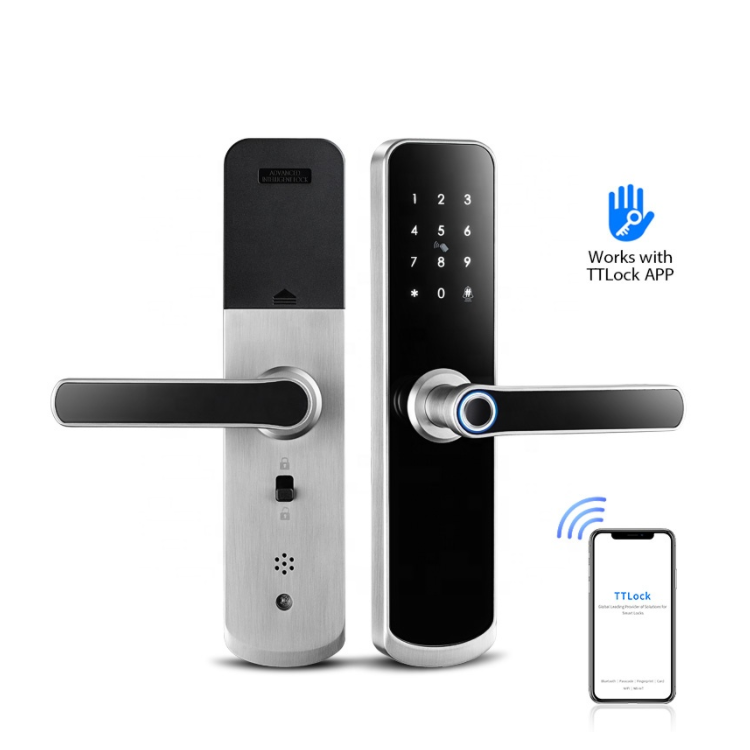 ZKLock Tuay Wireless Fingerprint Door Lock Smart APP Biometric Fingerprint Door Lock Waterproof Outdoor Entrance Door Lock