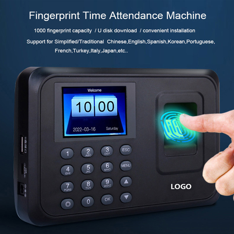 USB Standalone Time Attendance Terminal Free Software Fingerprint Time Attendance Time Clock Support OEM and ODM