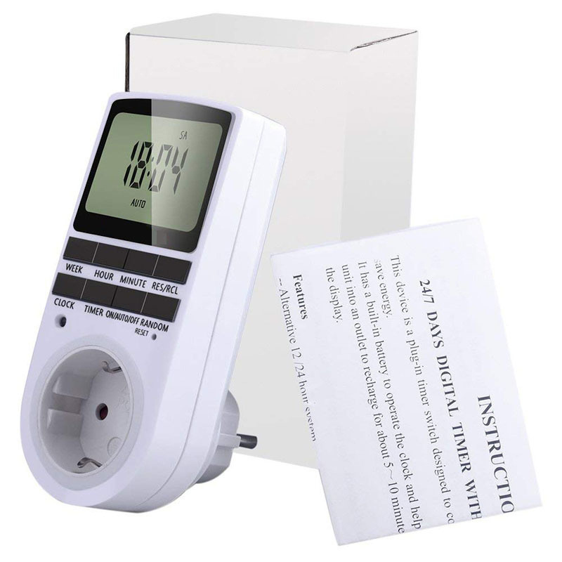 European standard 2 pin Plug-in programmable Digital Timer Switch