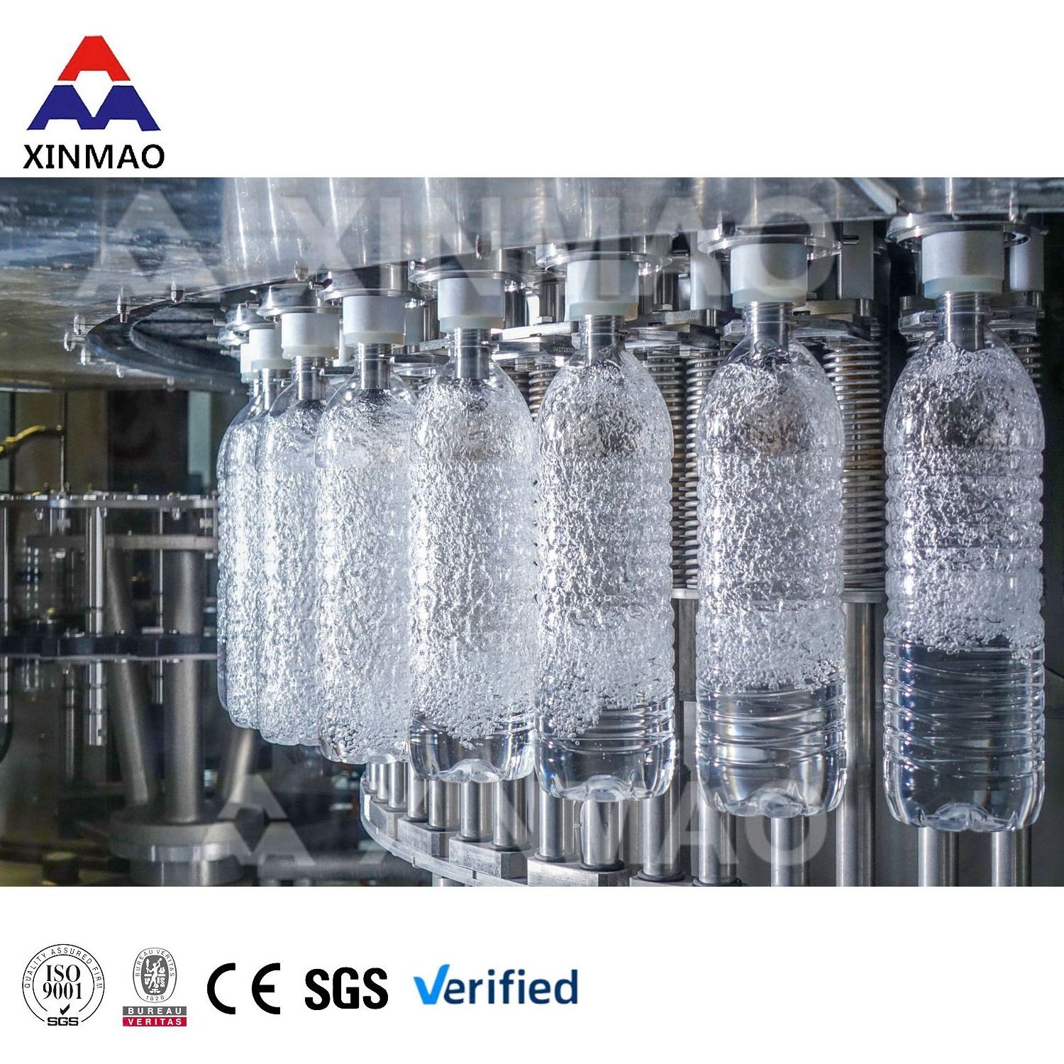 8000-10000BPH Pure Mineral Water Filling Machine With Medium Bottle Filling Capping Machine