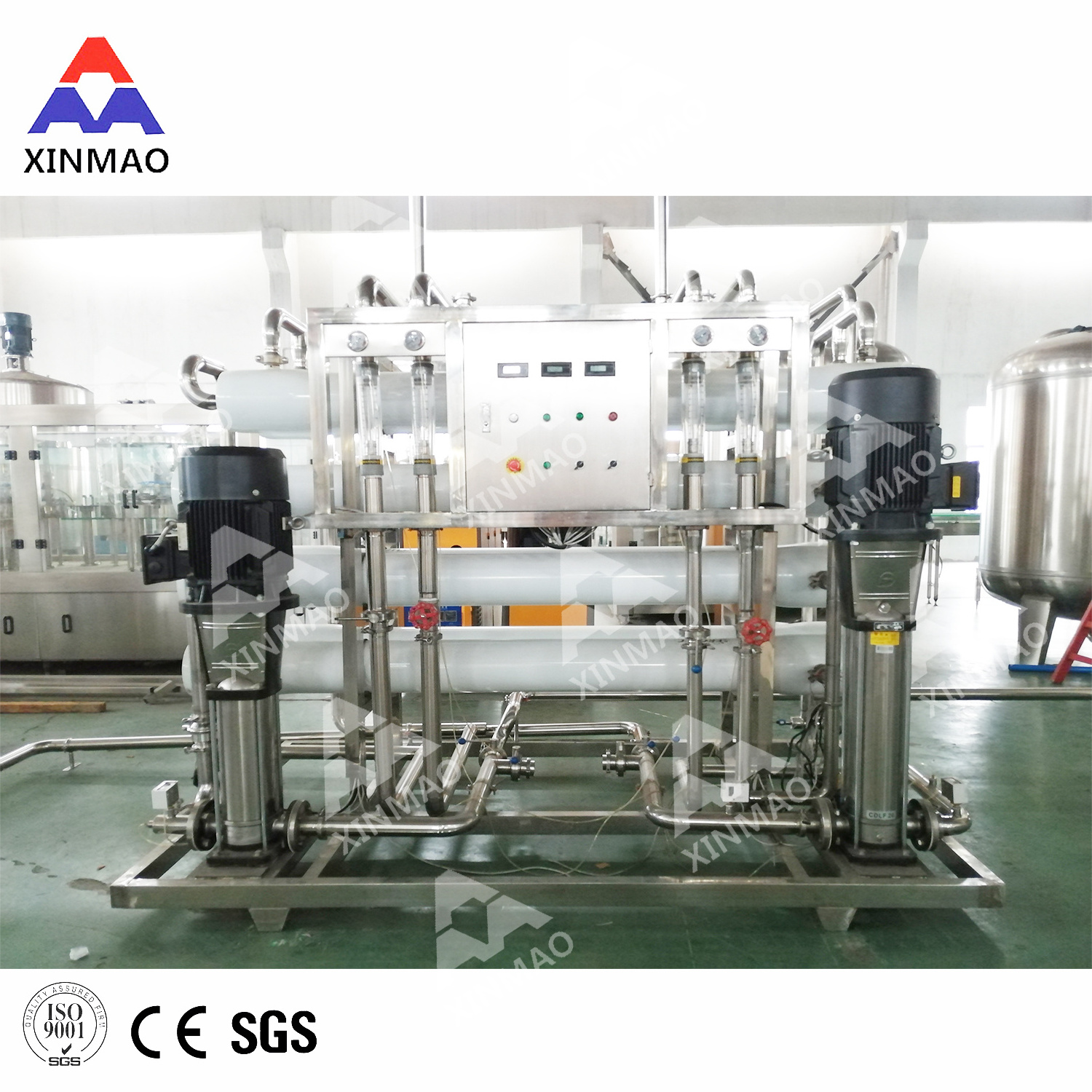 500L/H Ion exchanger system industrial demineralized water mixed bed deionizer