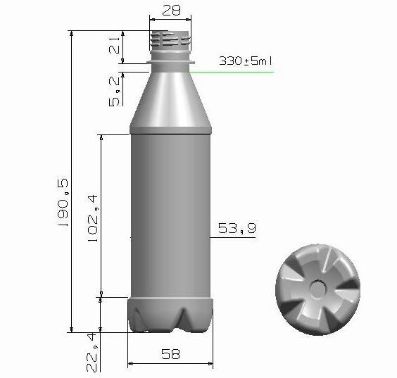 High Production 3 Cavity PET Plastic Bottles Automatic Blow Molding Machine