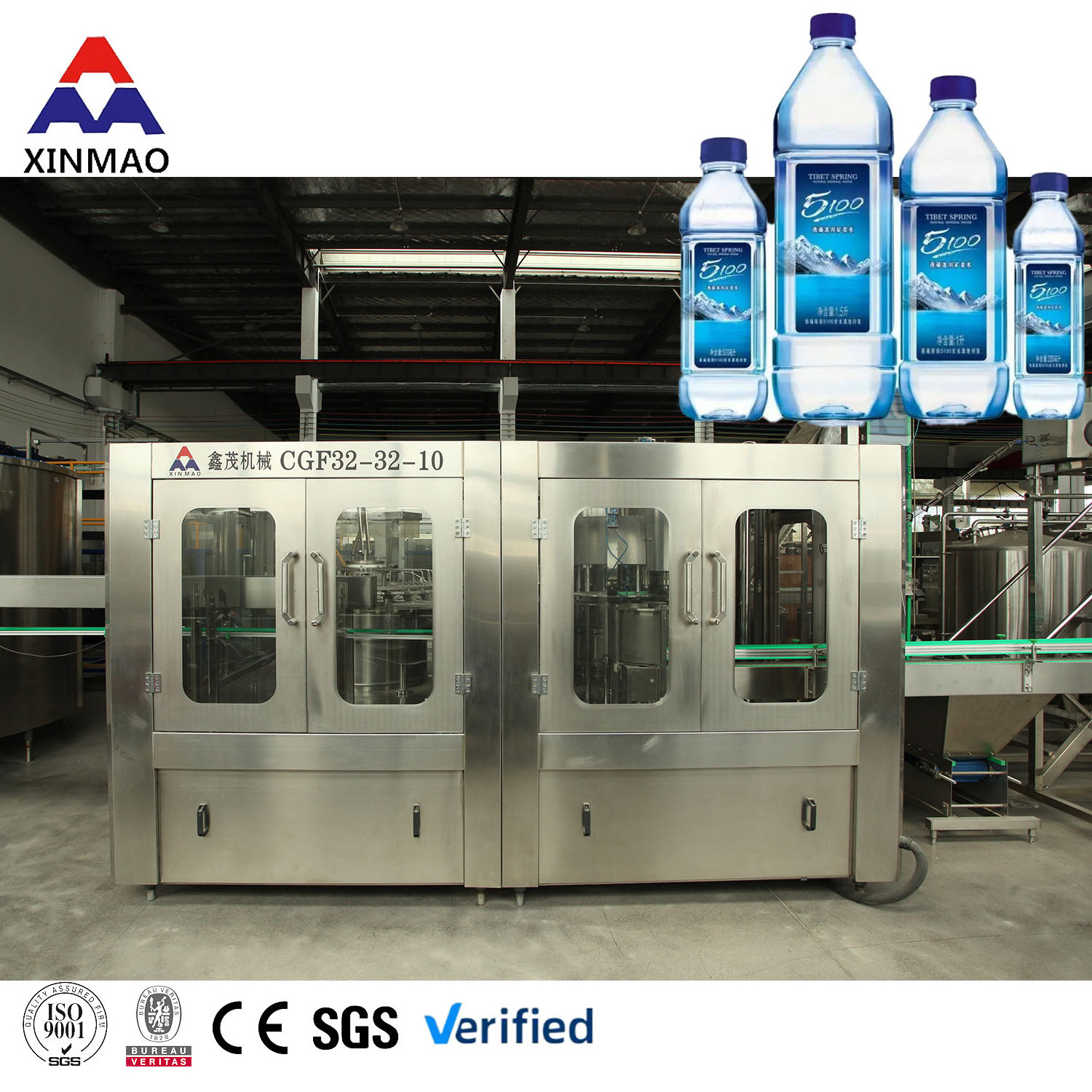 Small Industry Machine 2000BPH Automatic 3in1 PET Glass Bottle Mineral Pure Table Drinking Water Filling Machine Production Line