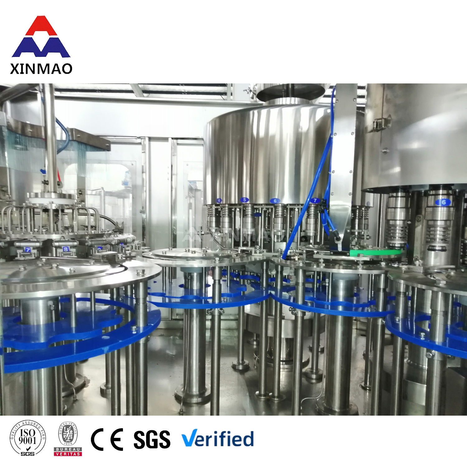 Filling Machine 3 In 1 Triblock For Mineral Water Filling Line Bottle Filling Machines