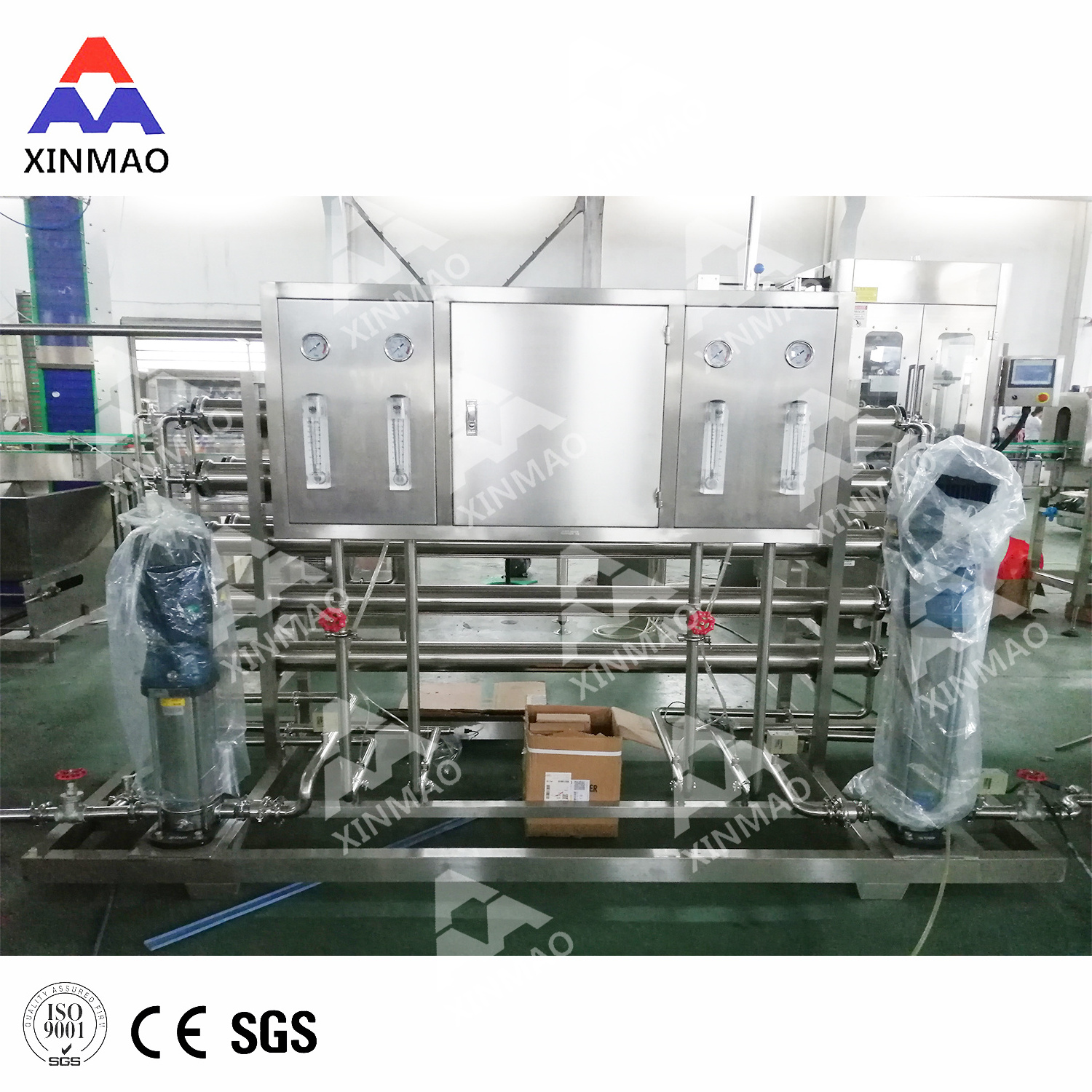 500L/H Ion exchanger system industrial demineralized water mixed bed deionizer