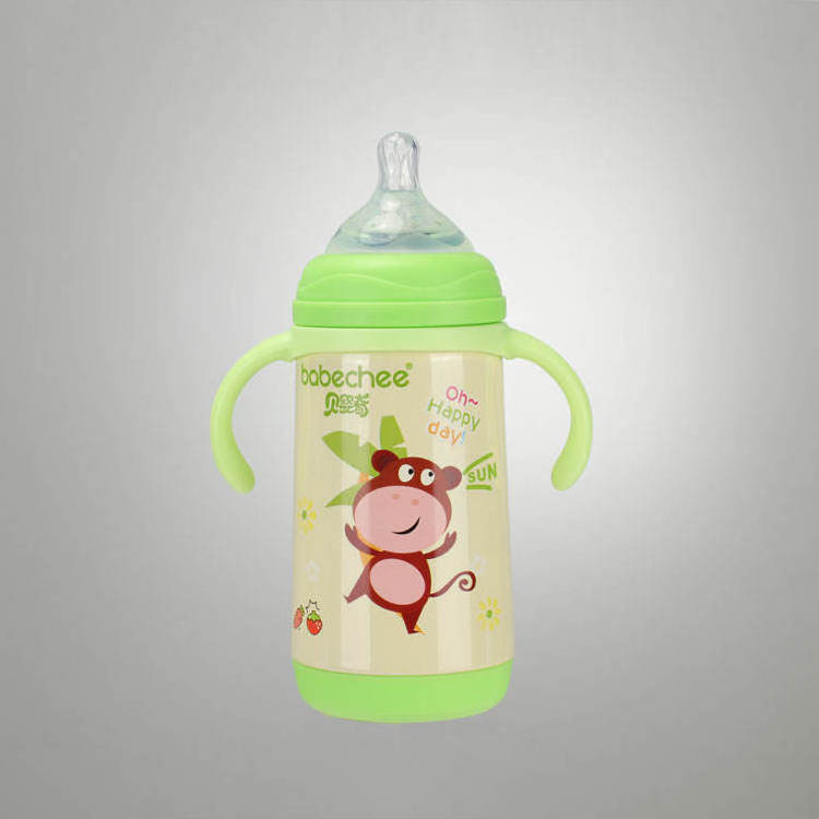 2024 New Design Baby Stainless Bottle Steel 1-2 Years Baby Feeding Milk Bottle