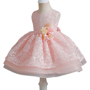 Newborn baby for baptism cloth Girl  Boutique Princess birthday Dress for 1 years Girls Party Wear Ful moon Christening dresses