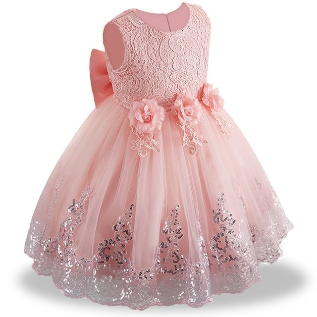 European style girl wedding dress for kids lovely birthday party tutu dresses for girls 2-12 years old sleeveless