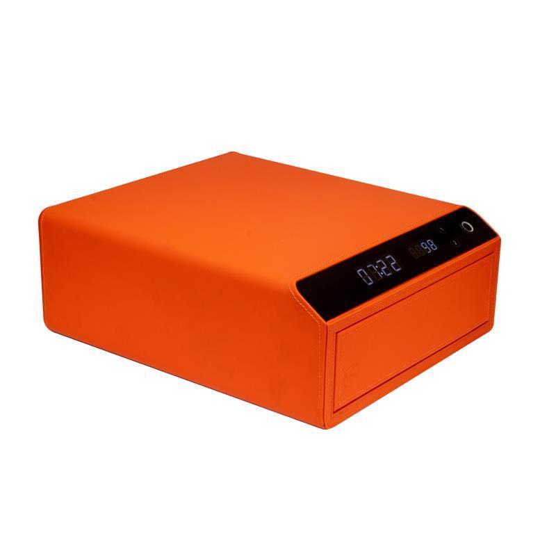 XAG-PGC1-orange Portable Fingerprint Recognition Hotel Electronic Fingerprint Biometric Lock Strongbox Security Metal Safes